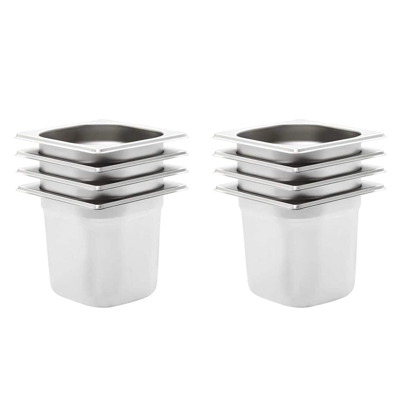 Recipiente Gastronorm 8 buc. GN 1/6 150 mm oțel inoxidabil