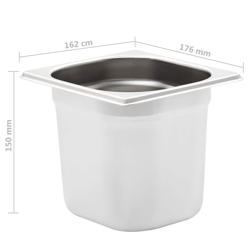Recipiente Gastronorm 8 buc. GN 1/6 150 mm oțel inoxidabil