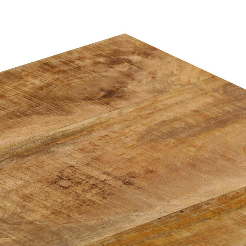 Măsuță de cafea, 100x50x35 cm, lemn masiv de mango și oțel