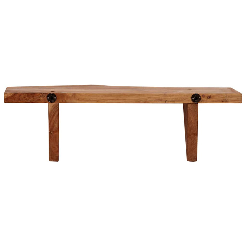 Rafturi de perete, 2 buc., 60x20x18 cm, lemn masiv de acacia