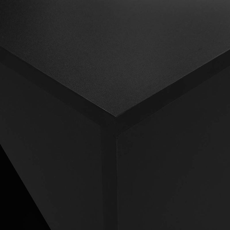 Masă de bar cu dulap, negru, 115 x 59 x 200 cm