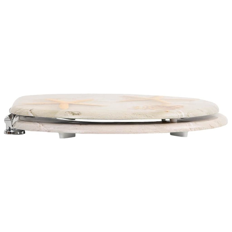 Capace WC, 2 buc., MDF, model stea de mare