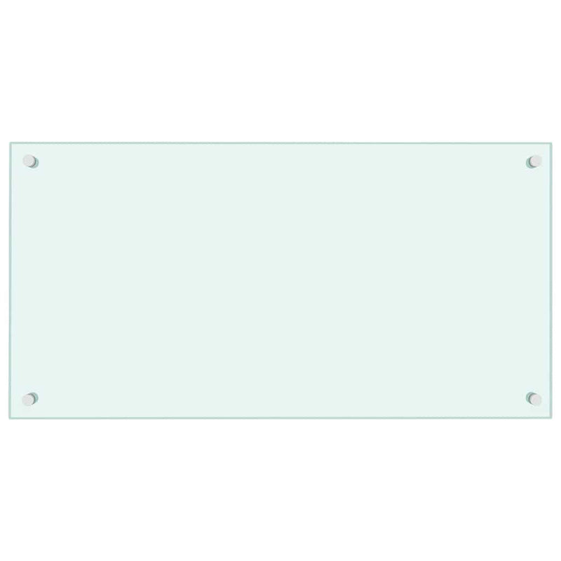 Panou antistropi de bucătărie, culoare lapte, 80x40 cm, sticlă securizată