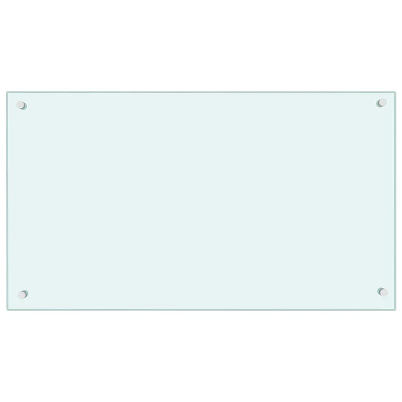 Panou antistropi de bucătărie, culoare lapte, 90x50 cm, sticlă securizată