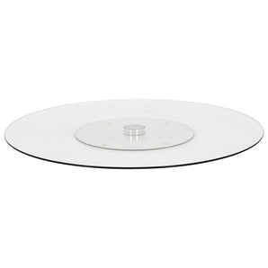 Platou servire rotativ transparent, 60 cm, sticlă securizată
