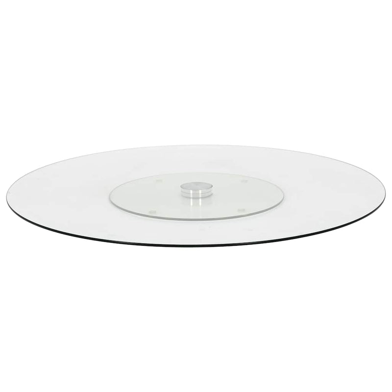Platou servire rotativ transparent, 60 cm, sticlă securizată