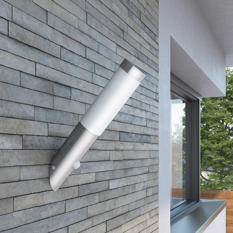 Lampă RVS cu senzor de mișcare 6 x 36 cm