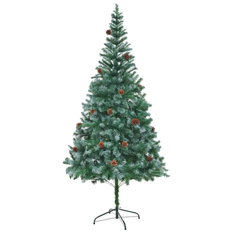 Brad de Crăciun artificial cu conuri de pin, 210 cm