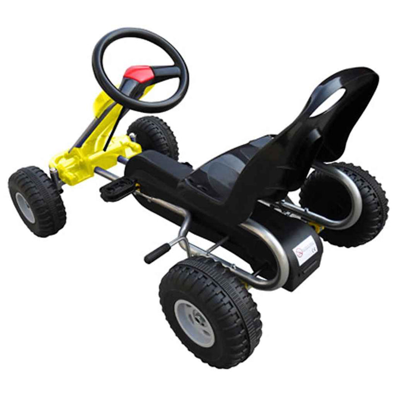 Kart cu pedale Go Kart, galben