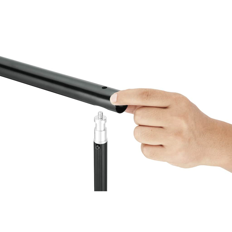 Sistem de suport fundal telescopic + fundal alb, 3 x 5 m
