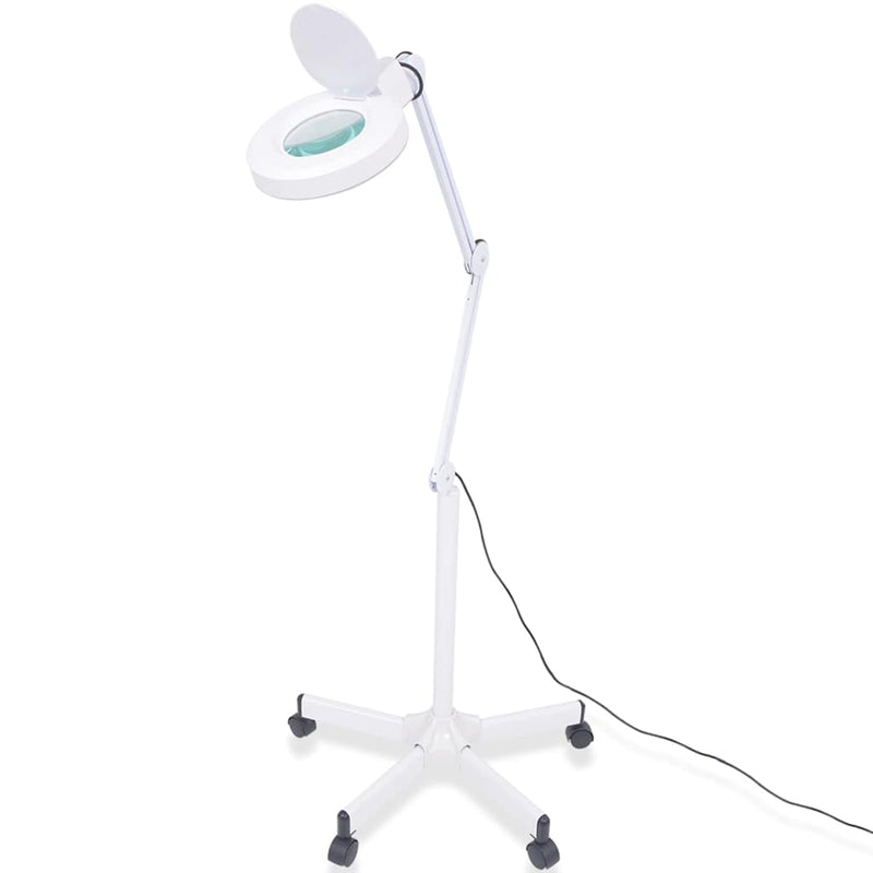 Lampă cu lupă, cu picior