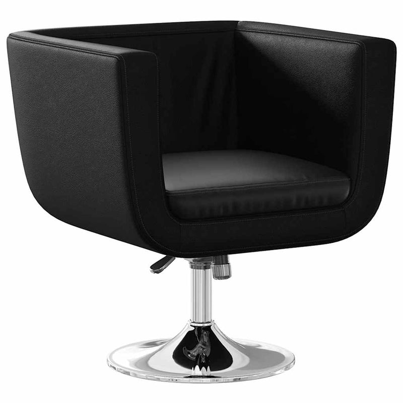 Scaune de bar, 2 buc., piele artificială, negru