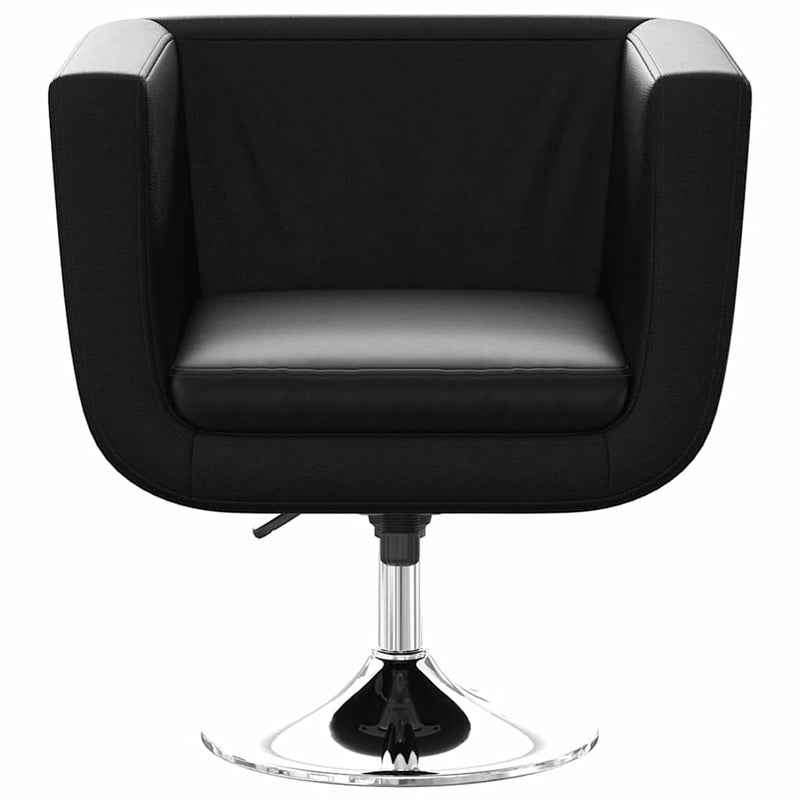 Scaune de bar, 2 buc., piele artificială, negru