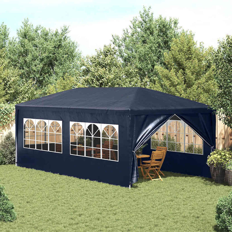 Cort de petrecere, albastru, 3 x 6 m