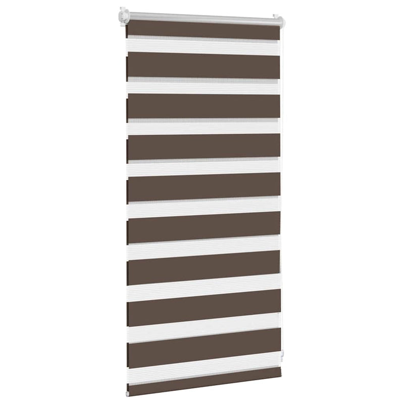 Jaluzea Zebră 40,9x100 cm Lățime material 36,7 cm, culoare cafea