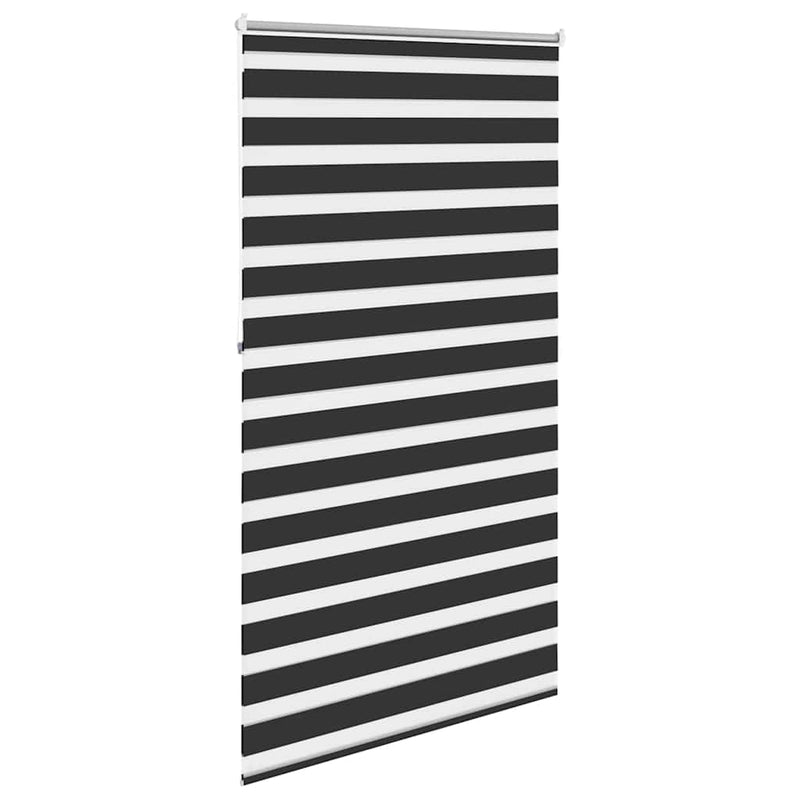 Jaluzea Zebră 120,9x230 cm Lățime material 116,7 cm negru