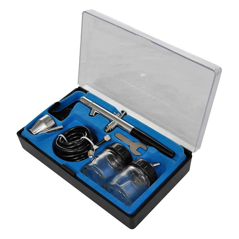 Airbrush Set compresor aerograf cu 2 pistoale