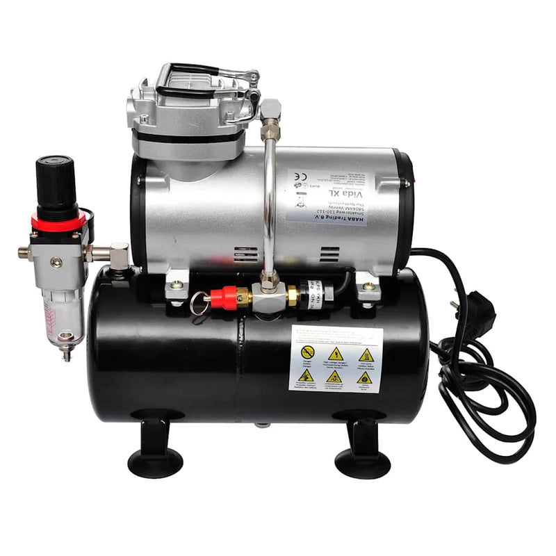Set compresor aerograf cu 3 pistoale