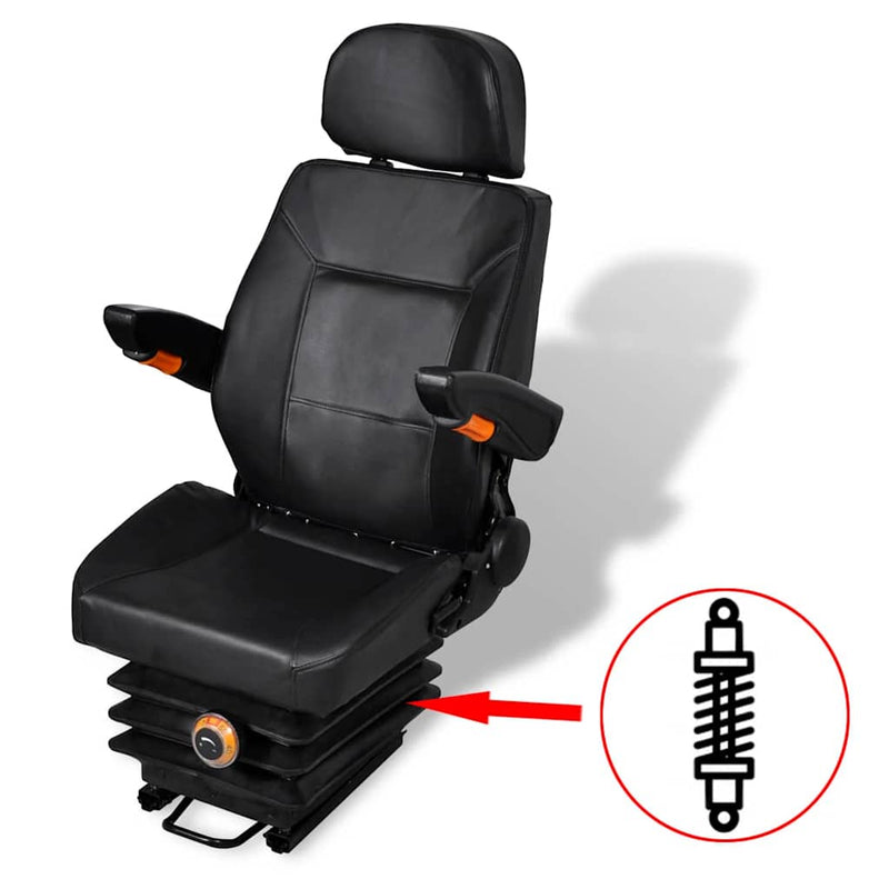 Scaun de tractor cu suspensie