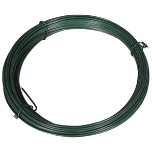 Fir de tensionare pentru gard, 25 m, 1,4/2 mm, oțel, verde