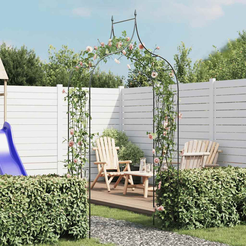Arcadă de grădină plante cățărătoare vârf ascuţit verde închis