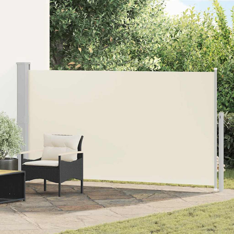 Copertină laterală pentru terasă/curte, crem, 160x300 cm