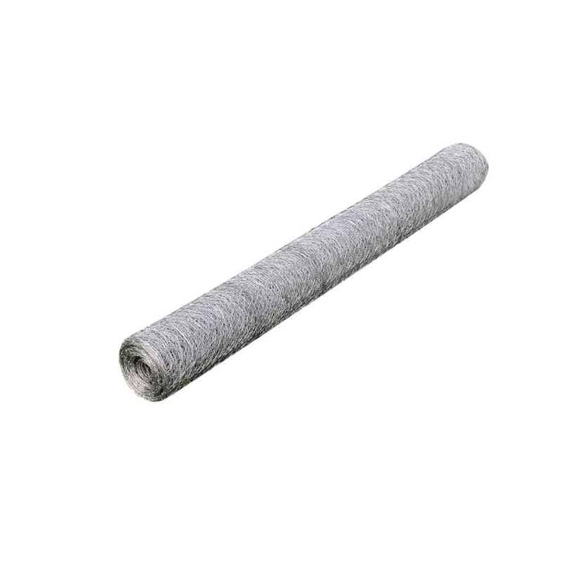 Plasă de sârmă găini, argintiu, 25 x 0,75 m, oțel galvanizat