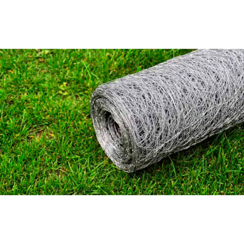 Plasă de sârmă pentru găini, argintiu, 25 x1 m, oțel galvanizat