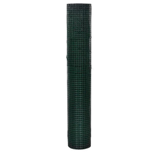 Plasă de sârmă găini, verde, 10 x 1 m, oțel galvanizat cu PVC