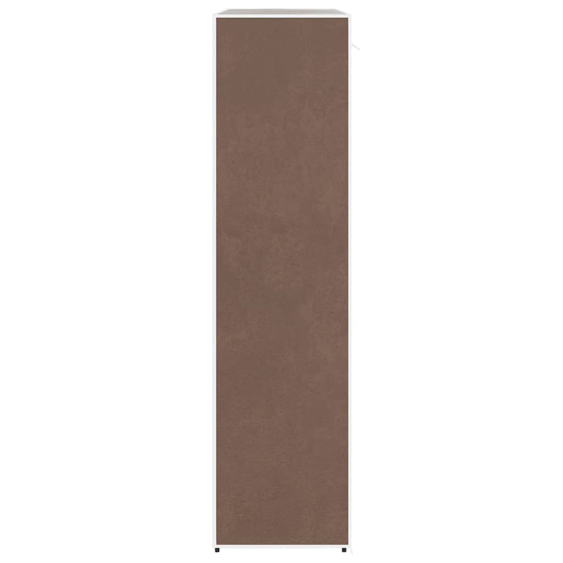 Dulap material textil compartimente și tije 45x150x176 cm maro