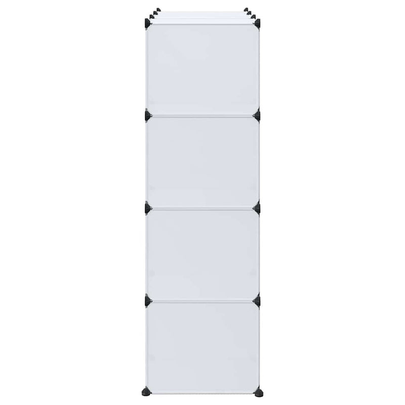 Dulap modular cu 9 compartimente, 109x36,5x143 cm, alb