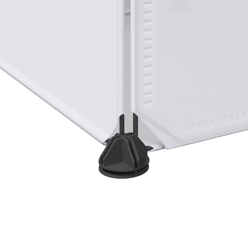 Dulap modular cu 9 compartimente, 109x36,5x143 cm, alb