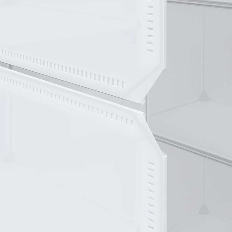 Dulap modular cu 9 compartimente, 109x36,5x143 cm, alb
