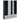 Dulap modular cu 18 compartimente alb și negru 37x146x180,5 cm