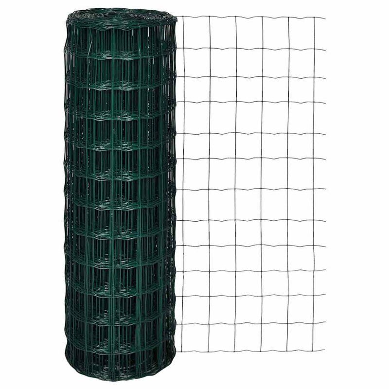 Garduri din sârmă Fier acoperit cu PVC Verde