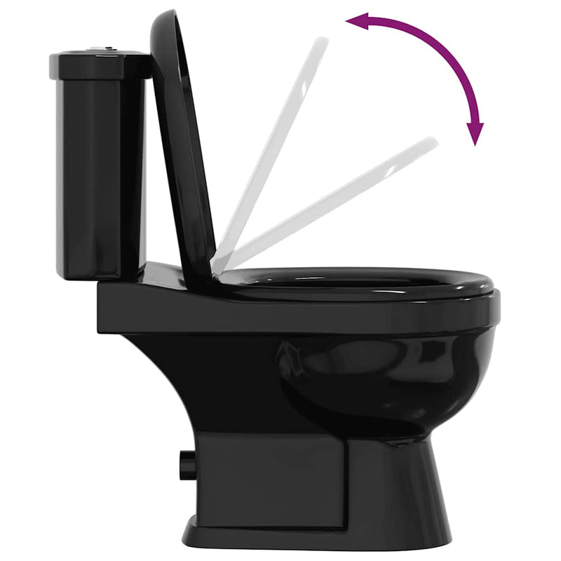 Vas WC cu rezervor, negru