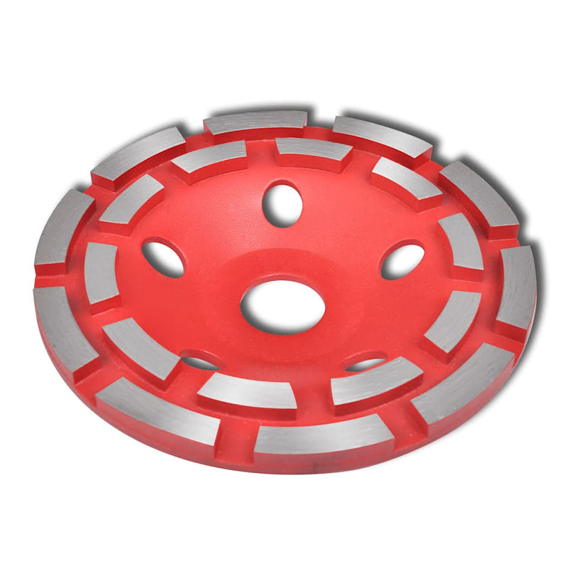 Disc diamantat tip cupă, cu două rânduri, 125 mm