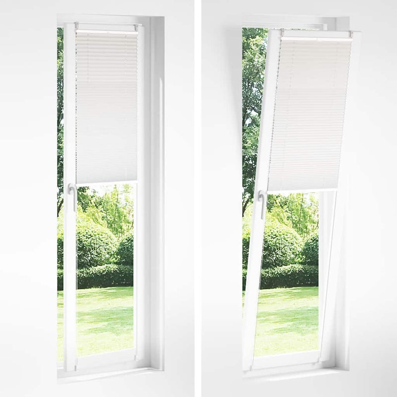 Jaluzea plisse, alb, 40x200 cm, pliuri