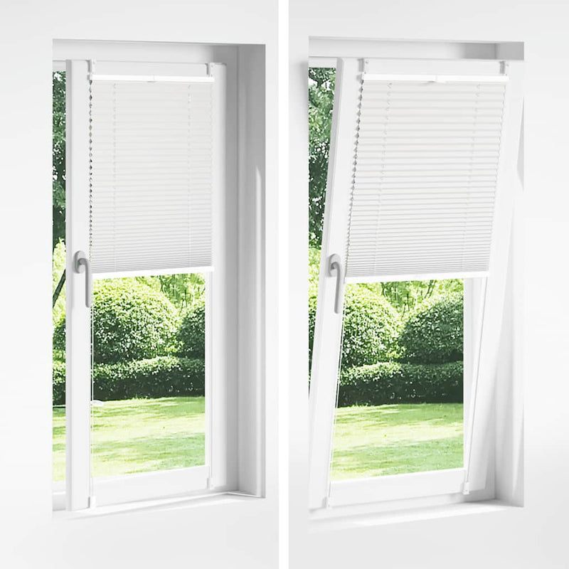 Jaluzea plisse, alb, 50x100 cm, pliuri