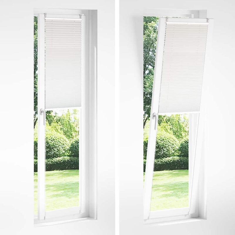Jaluzea plisse, alb, 60x200 cm, pliuri