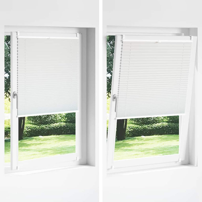 Jaluzea plisse, alb, 70x100 cm, pliuri