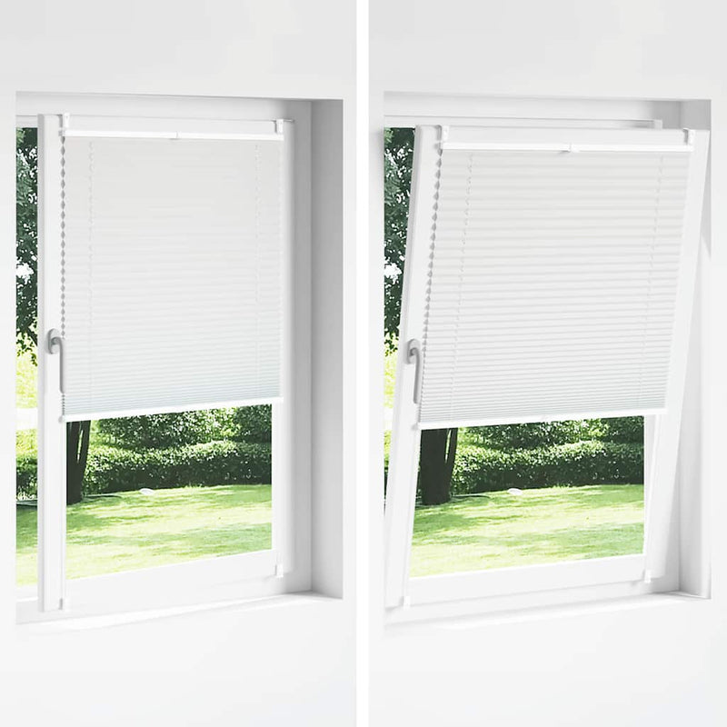 Jaluzea plisse, alb, 70x150 cm, pliuri