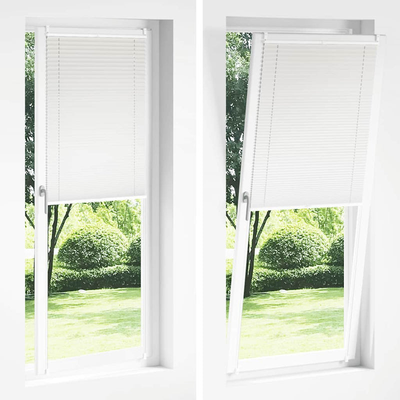 Jaluzea plisse, alb, 80x200 cm, pliuri