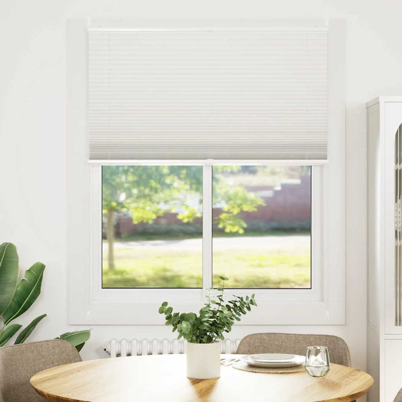 Jaluzea plisse, alb, 110x100 cm, pliuri