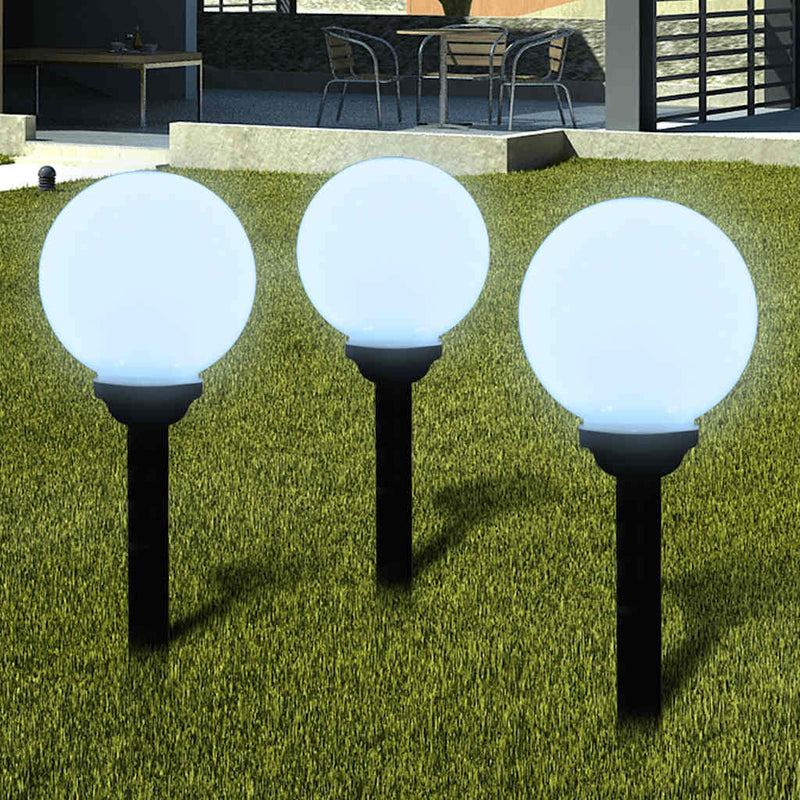Lămpi de exterior pentru alei LED 3 buc. 20 cm, cu țăruș de sol