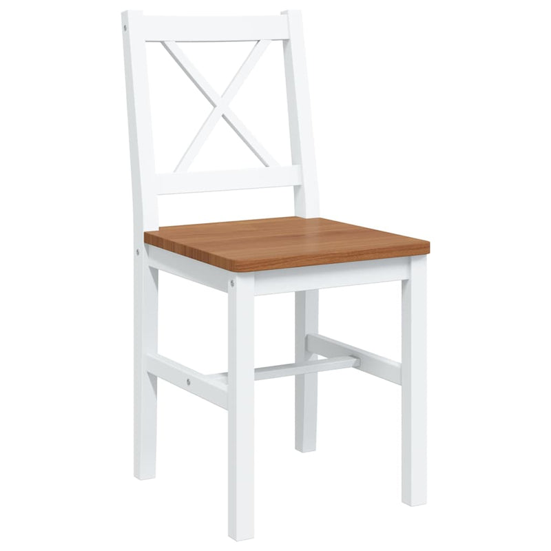 Set mobilier de bucătărie, 5 piese, maro și alb