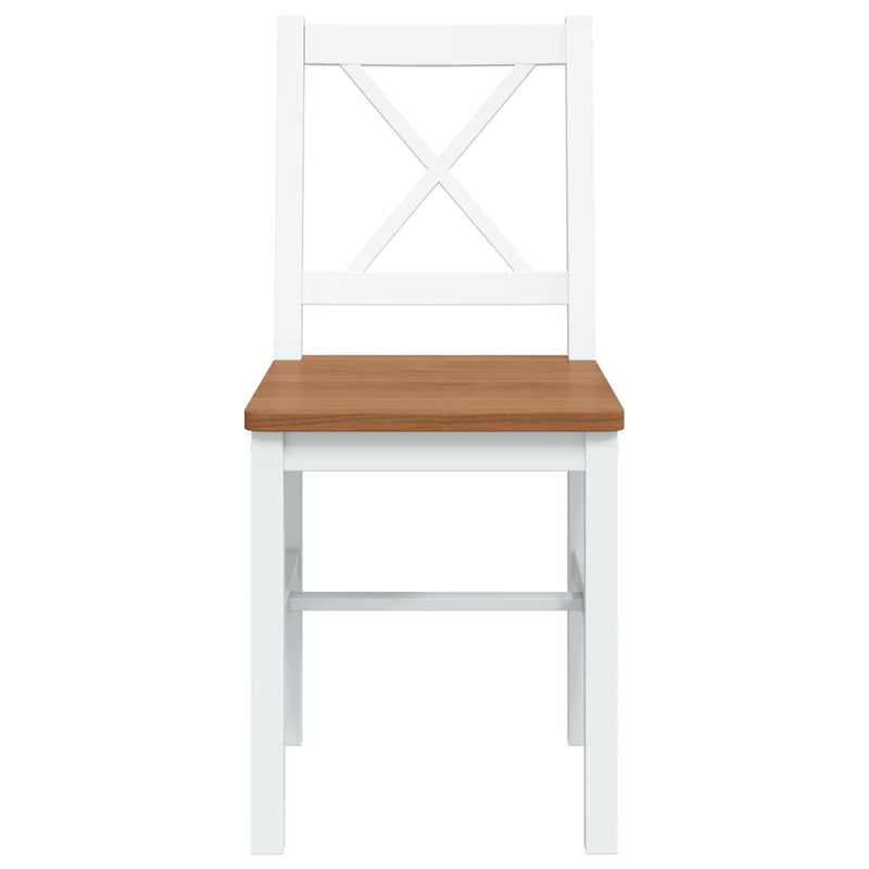 Set mobilier de bucătărie, 5 piese, maro și alb