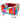 Fotoliu cub, picioare cromate, model Patchwork, material textil