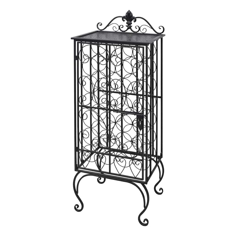 Suport sticle de vin pentru 28 de sticle, metal