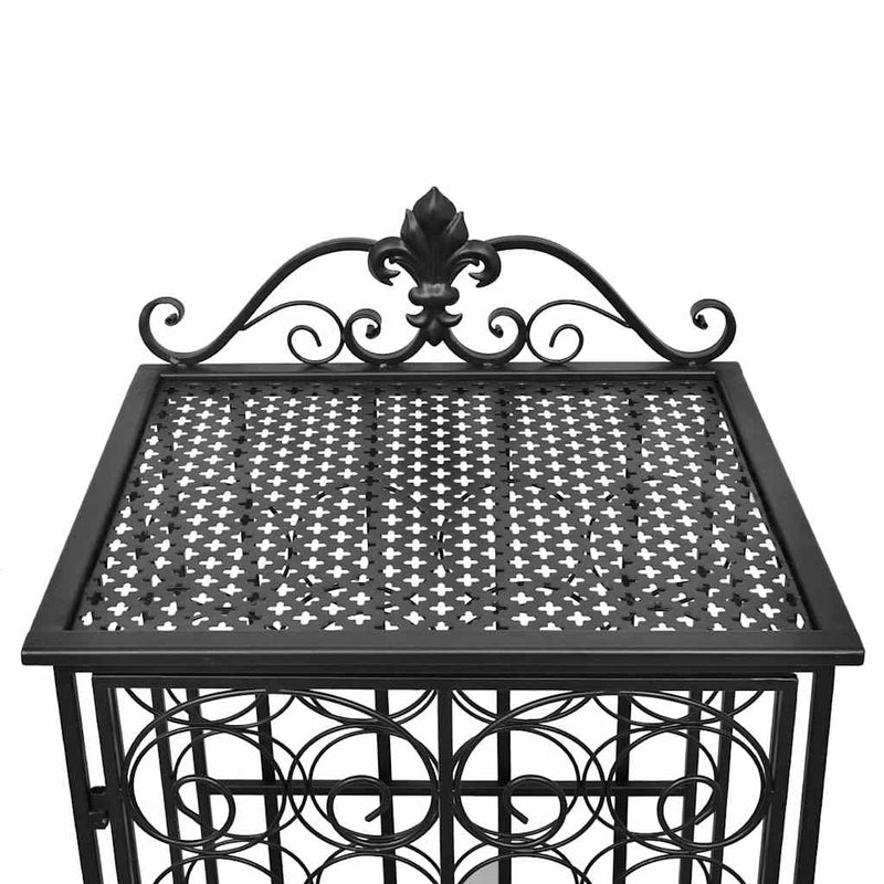 Suport sticle de vin pentru 28 de sticle, metal